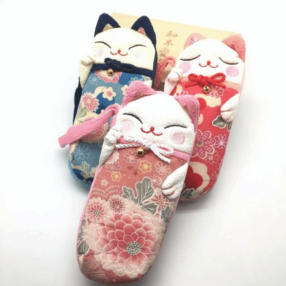 Lucky Soft Eyeglasses Spectacle Box Sunglasses Pouch Glasses Case Fortune Cat