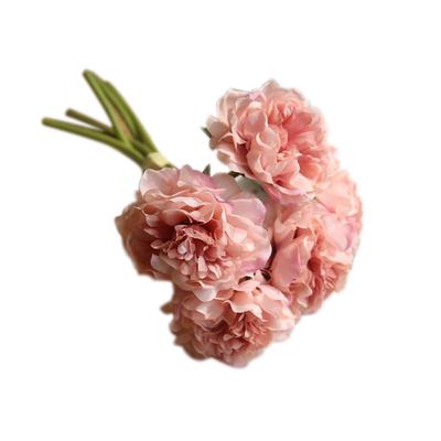 1x Artificial Silk Peony Flowers Bouquet Leaf Wedding Party Home Decoration