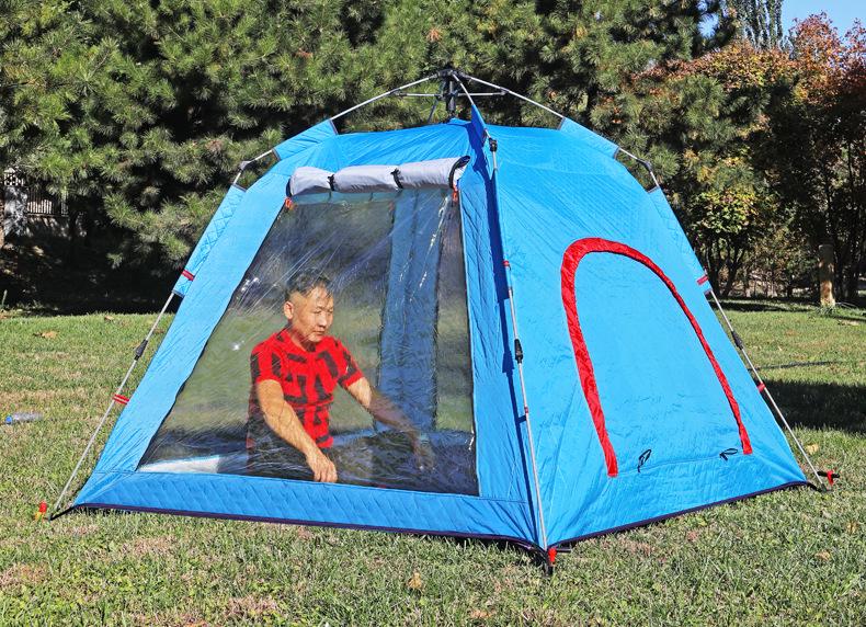 Instant Open Fully Automatic Winter Fishing Tent - No Assembly Needed, Thickened for Warmth and Cold Protection, Ideal for Camping and Ice Fishing.