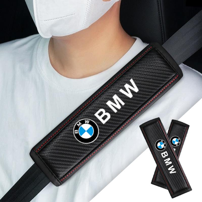 2pcs Car Safety Shoulder Cover Seat Belt Pads Strap Padding for BMW M Performance E30 E34 E36 F21 F30 F35 M3 M5 X1 X3 Accessory Dnsh52