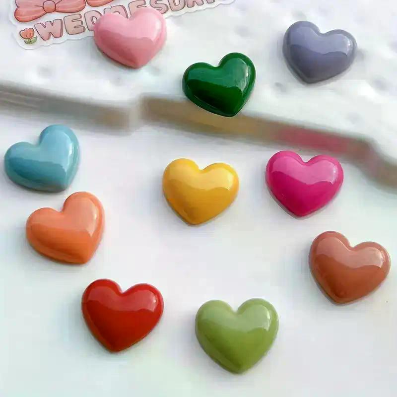 10 Pezzi Magneti Decorativi a Forma di Cuore in Plastica Magneti per Frigorifero per Cucina Ufficio Lavagna Armadietto di Stoccaggio e Lavastoviglie