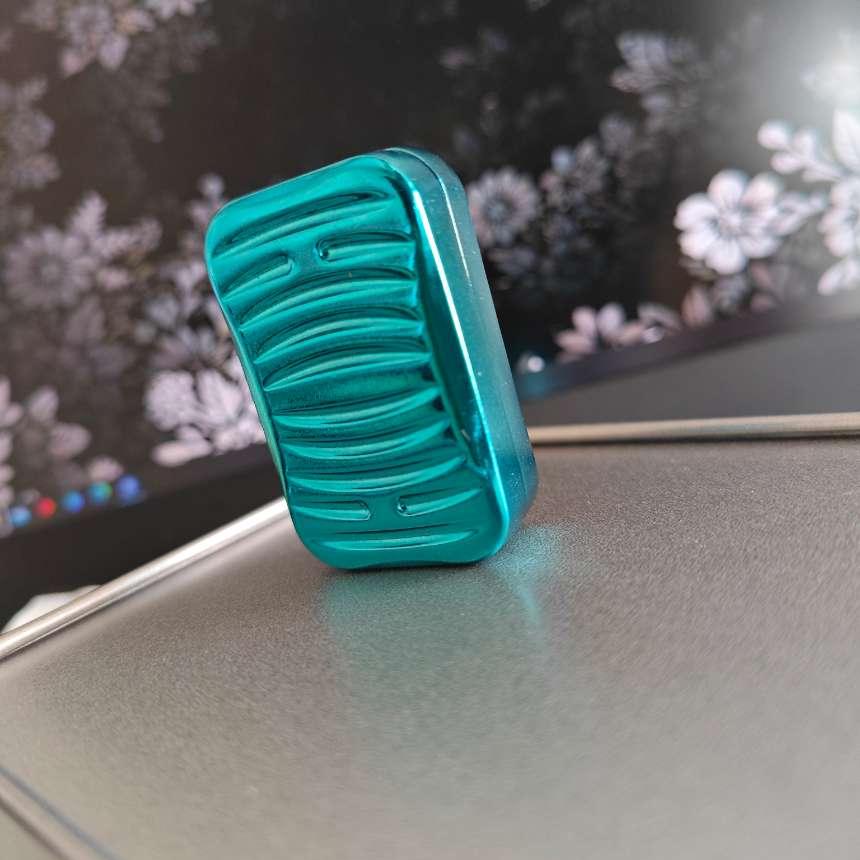 Fidget Mechanical Slider Edc Magnetic Push Card Fingertip Pushing Plate Haptic Coin Metal Sensory Stress Reducing Toys Men'S