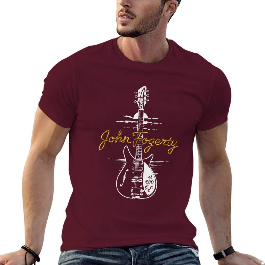 John Fogerty T-Shirt Plus Size Clothes for a Boy Heavyweights Oversized T Shirt Men