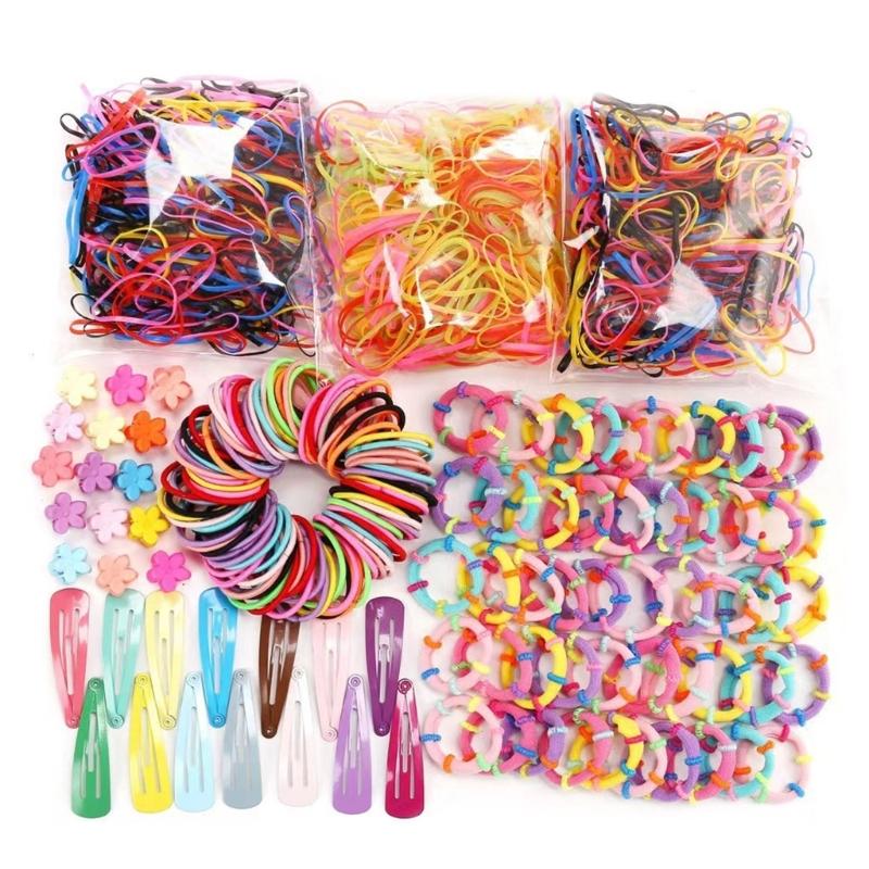 2024 Hair Ties Set Colorful Hairpin Pack Hairband Hairpins Collection for Women