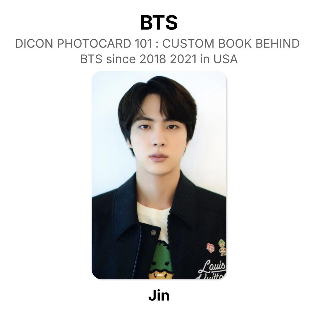 BTS DICON PHOTOCARD 101 : CUSTOM BOOK BEHIND BTS Since 2018 2021 In USA Official Photocard
