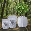 Oxford Cloth Plant Insulation Cover Breathable Thermal Pot Protector For Garden Shrub Trees Reusable Black Winter Plant Cover