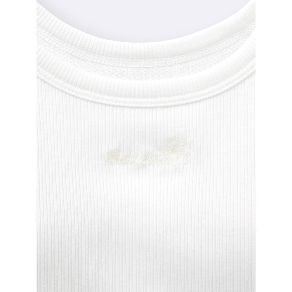 GU by Uniqlo Girls Bra Feel Petite Crop Rib Tank Top