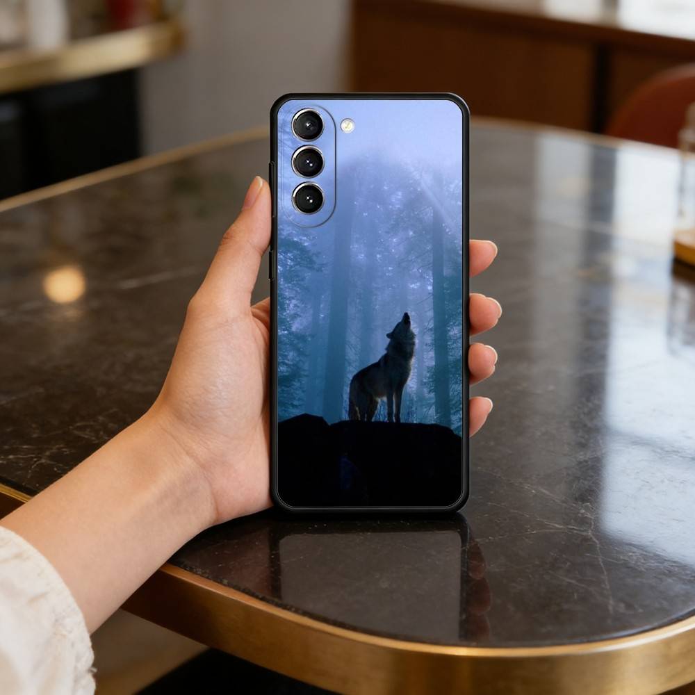 W-Wolf A-Animals Cool Case for Samsung Galaxy S21 S25 FE S24 S23 Ultra S20 S9 S22 Plus S10 TPU Cover