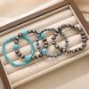 Imitation Turquoise Bracelet Set Bohemian Style Personalized Creative Elastic Bracelet