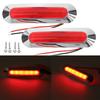 2PCS 12V 24V LED Car Warning Light 6 LED Light For Trailer Truck Lorry Orange White Red LED Side Marker Indicator Lamp