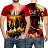 Neue Mode Damen/Herren 3D-Druck W.A.S.P Rock Lässige T-Shirts Hip Hop T-Shirts Harajuku Styles Oberteile Kleidung