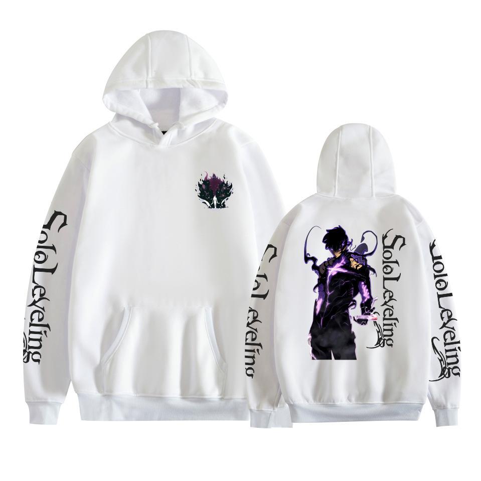 Solo Leveling Anime Mens Hoodie Sweatshirt CARTOON Hoodie Pullover Unisex Oversized Sweatshirt