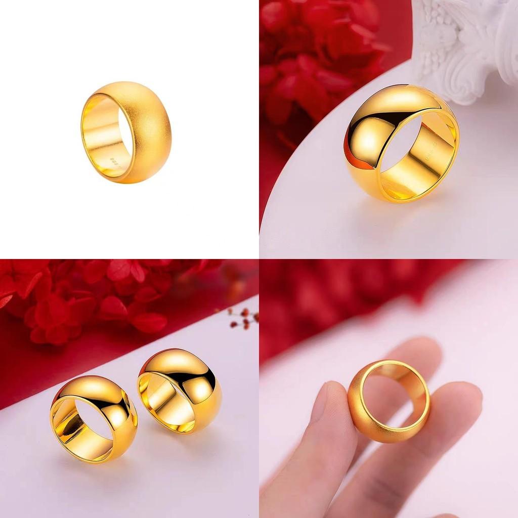 Beautifully Crafted Gold-plated Copper Ring With Geometric Style Perfect For Couples And Unisex Wear