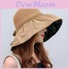 Sun Protection Hat For Women With Large Brim And Bow Knot Summer Foldable Sun Hat