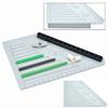 MOC Measuring Ruler Plastic Material Measuring Board Tool Easy Brick Ruler Blocks Multi-functio Construction Bricks Technical Parts Ideal For Children