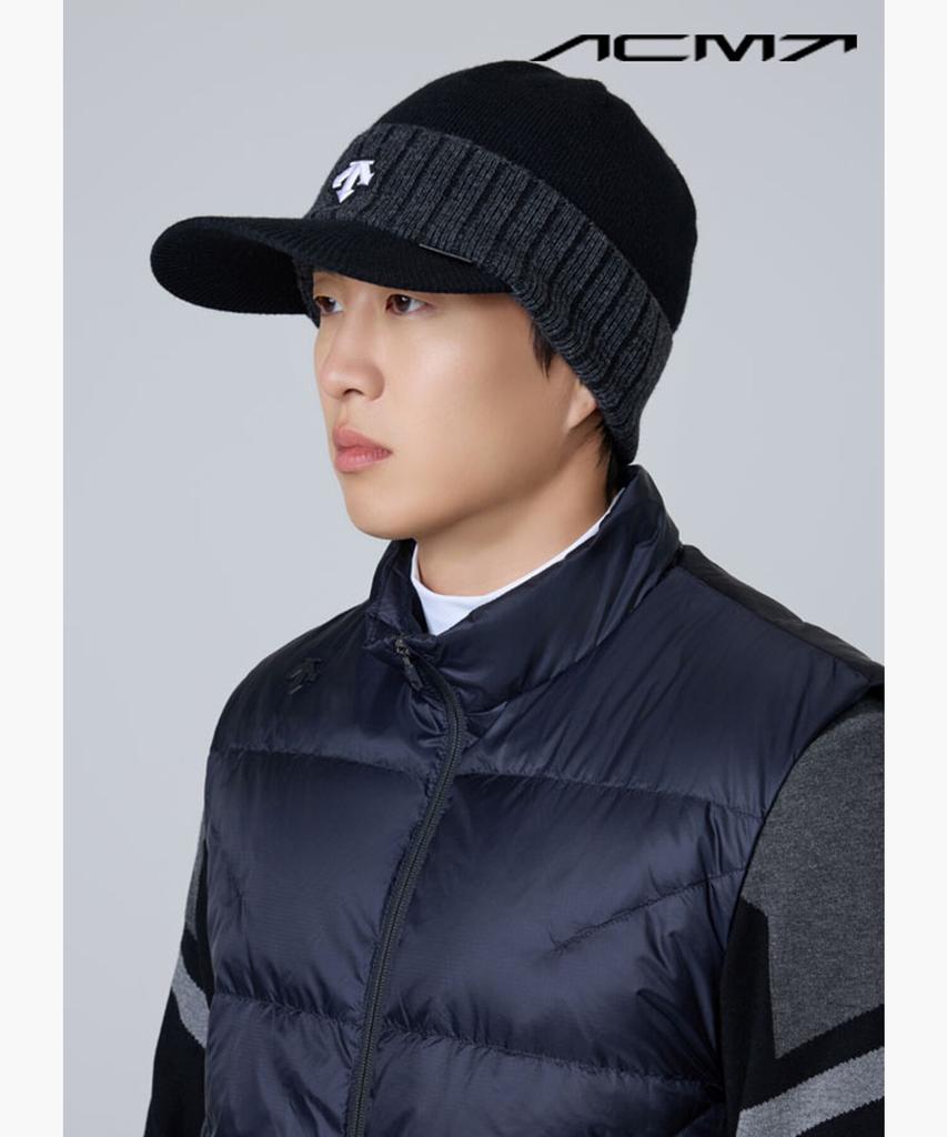 DESCENTE GOLF Acmt Men'S Brimmed Beanie Cap Dq42Mfcpo1