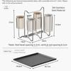 304 Stainless Steel Cup Drying Rack Stand Rabbit Ear Handle 6 Cups Capacity Drainer Holder Rust Proof Mug Drying Rack