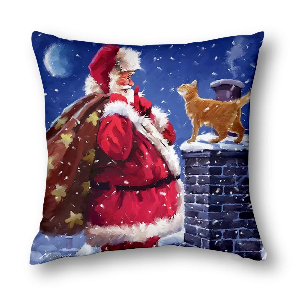 Christmas Decor Cushion Cover Sofa Decor Cushion Cover Bed Decor Pillow Cover Home Decor 40X40 45X45 50X50 60X60Cm