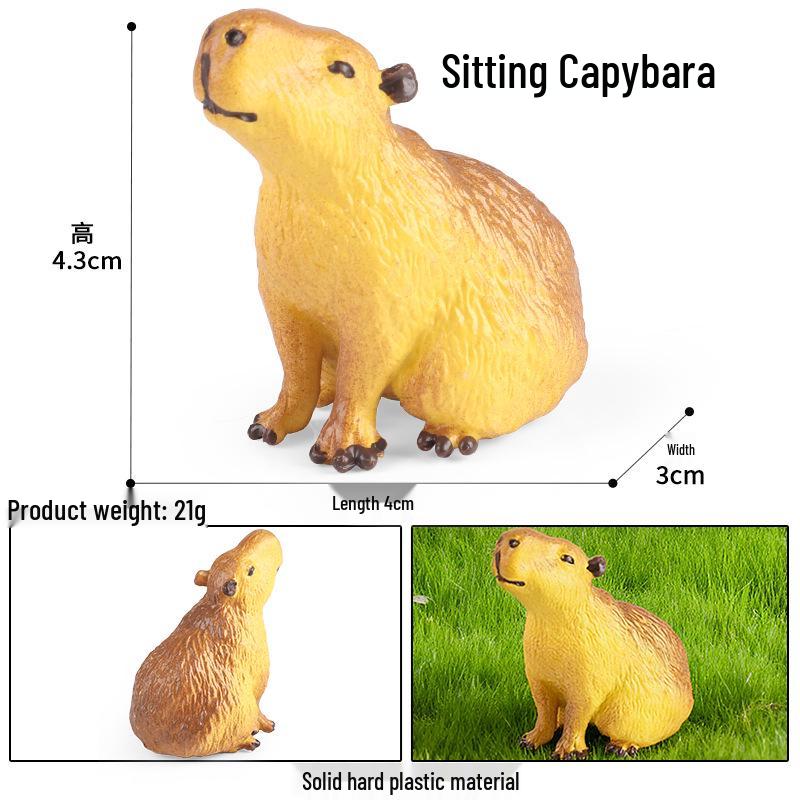 Animal Simulation Toys: Capybara, Beaver, Pangolin, Armadillo, Badger, Anteater, Otter, Aardvark, Skunk, Tapir