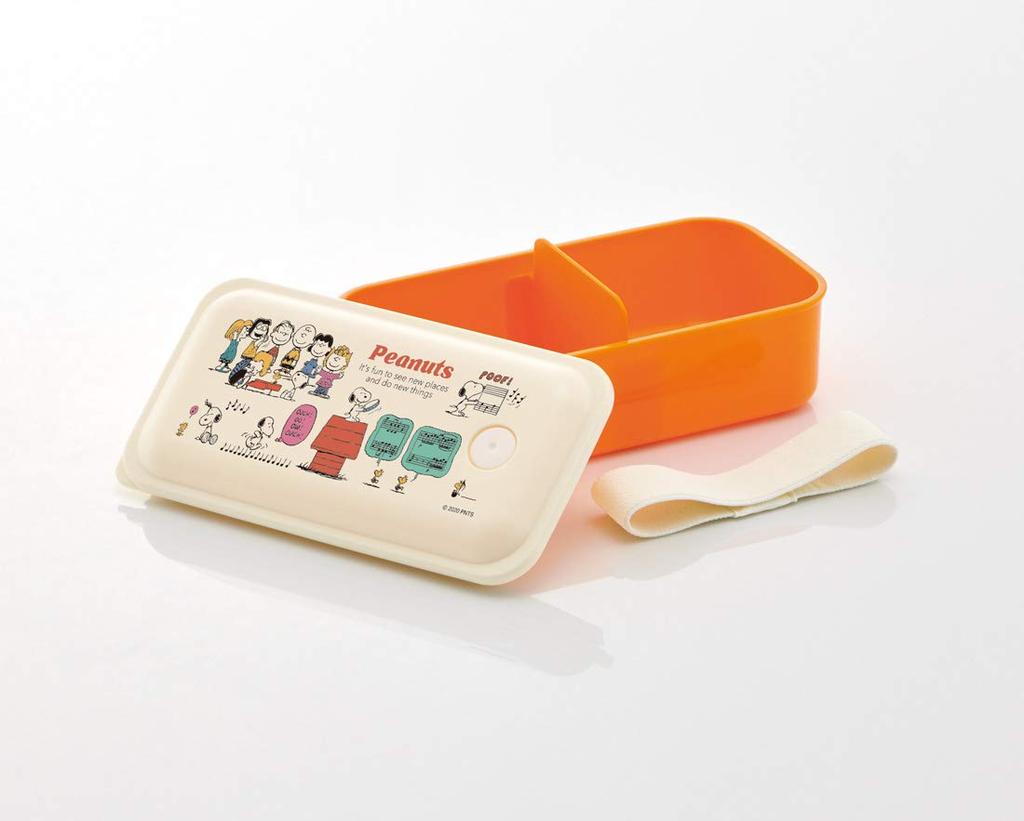 Skater Lunch Silver Ion Fluffy Integrated 1 PAL5AG Box, Ag+ Antibacterial, Serving, Gasket, Tier, 530ml, Peanuts, Retro, Snoopy,