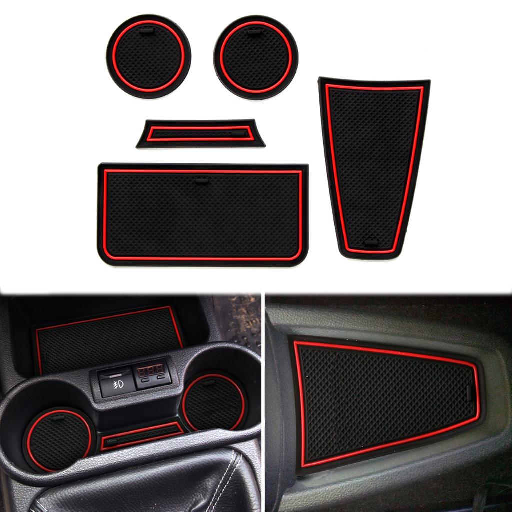 Anti-Slip Gate Slot Cup Mat for Lada KALINA Non-slip Mat Accessories Door Pad 5/12pcs PVC Coaster