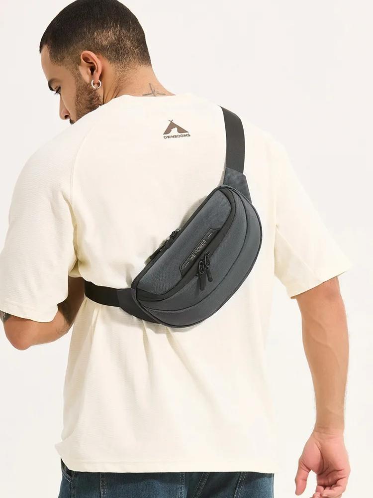 Waterproof Men's Travel Handbag Multi-functional Chest Bag Outdoor Sports Shoulder Bag Portable Waist Pack Crossbody