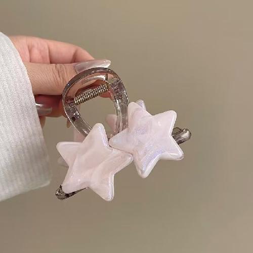 Akryl Barrette elegancka jednokolorowa spinka do włosów krab spinka do włosów Vintage proste akcesoria do włosów dla kobiet kucyk pazur klip kraby