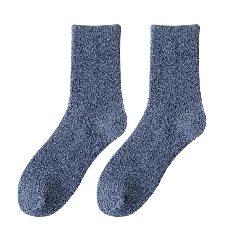 Socks Men's Coral Fleece Men's Socks Medium Tube Socks Stockings Thickened Thermal Sleeping Socks Floor Socks Socks