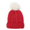 ZHENYUEQI Women's Chunky Knit Pom-Pom Beanie