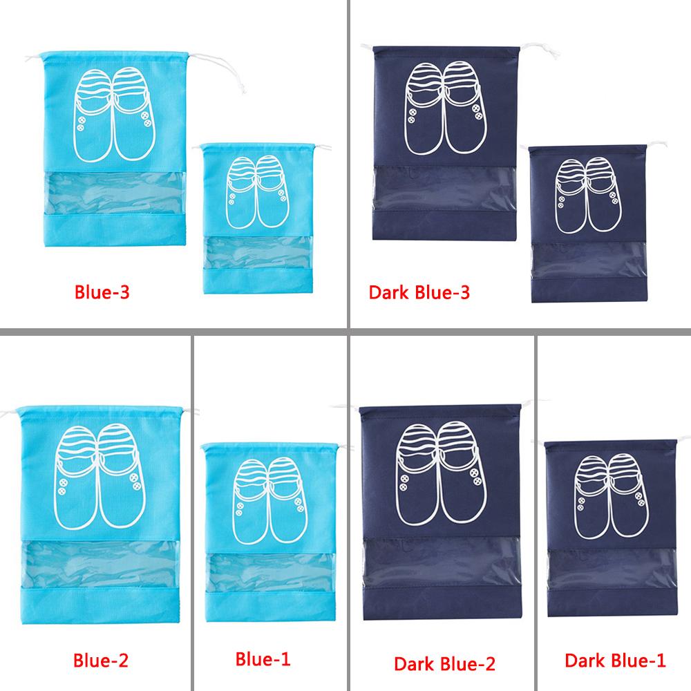 10Pcs Shoes Storage Bag Non-Woven Drawstring Dustproof Waterproof Travel Portable Organizer Storage