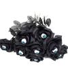 Flower Rose Artificial Flower With Eyeball Halloween Ghost Black Fake Flower