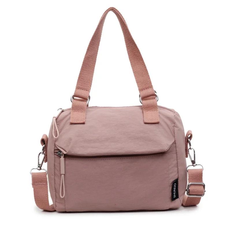 Solid Color Nyl Casual Crossbody Bag Large Capacity Persality Handbags 2026 Hot Trendy Designer Style Women's Shoulder Bags