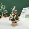 20cm  Christmas Tree Christmas Decorations Small Christmas Tree Home Table Ornaments Gifts Artificial Snow Landscape