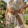 Retro Weave Belt Wax Rope Waist Rope Fashion Bohemian Style Belt  Dress Decoration