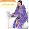 Women's Oversized Flannel Hooded Sweater: Thick, Warm, Long-Sleeve, European/American Autumn-Winter Style