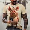 Men's 3D Printed T-Shirt Short Sleeve O-Neck Pullover Casual Top