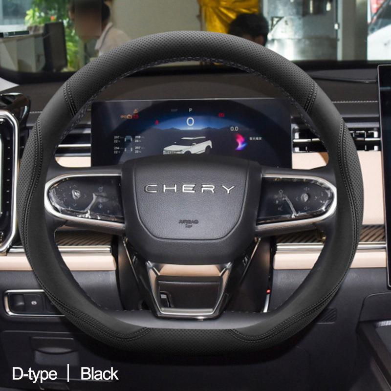 Car Auto Steering Wheel Cover Wrap for Chery Tiggo 8 7 Pro Tiggo 7Plus 8Plus D O Type Braid On Steering-Wheel