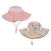Toddler Bucket Hat Lightweight Wide Brim Cartoon Printed Fashionable Baby Fisherman Hat Breathable With Windproof Rope For Camp