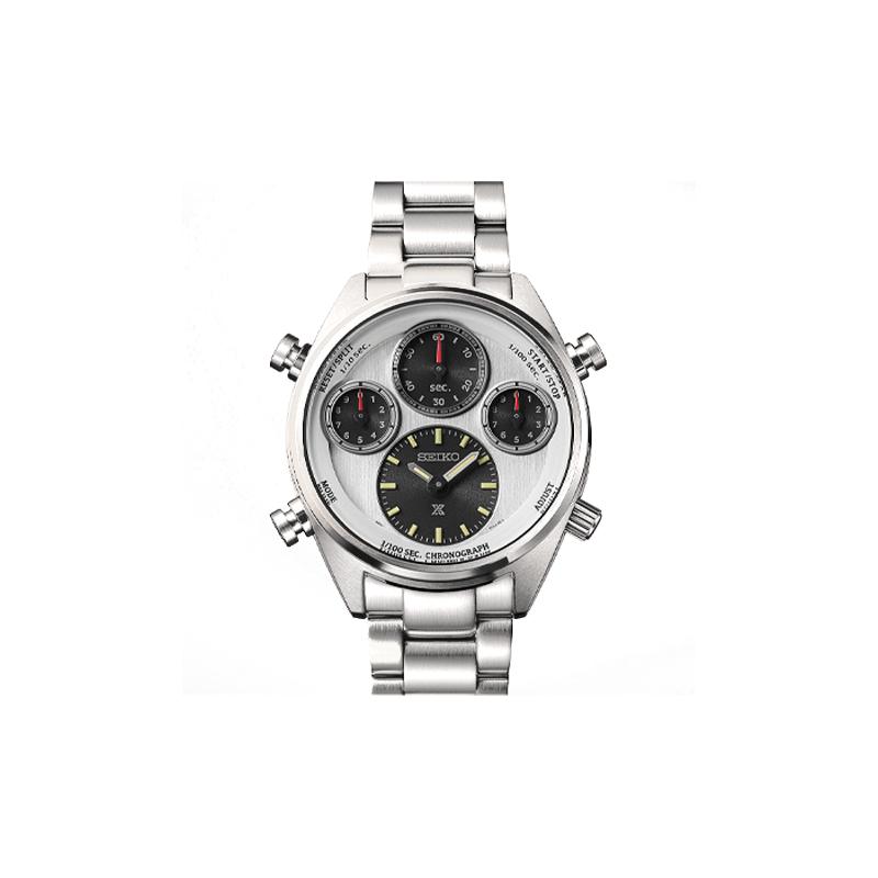 

SEIKO prospex series 100 meters waterproof solar Quartz Steel Strap men s watch black dial SBER009