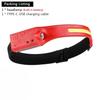 LED Headlamp 6 Modes Headlamps with Motion Sensors Type-C USB Charging COB 230°Wide Beam Headlamps Waterproof Head Light