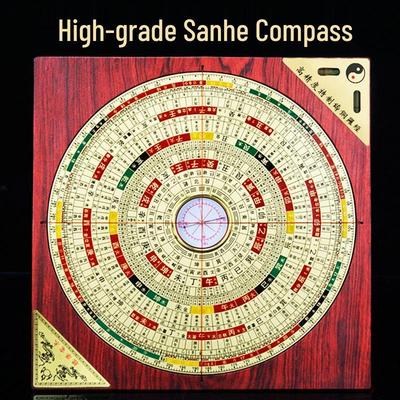 Yang Gong San He Precision Compass: Advanced Portable Bagua Luo Pan Instrument