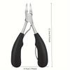 Professional Concave Stainless Steel Nail Clippers: Sharp Curved Blade for Thick & Ingrown Toenails, Easy Trimming Design