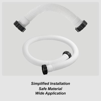 Manguera de Bomba para Piscina Filtro Manguera de Bomba Manguera de Repuesto para Bomba de Piscina Para Diámetro de 1.5 pulgadas Manguera de Piscina de Repuesto Para Piscinas Enterradas Blanco