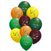 Balony Pastelowe Nadruk Dino 14 Cali  10 Szt.