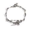 New Trendy Punk Hip-hop Metal Retro Bone Skeleton Robot Bracelet for Women Halloween Accessories
