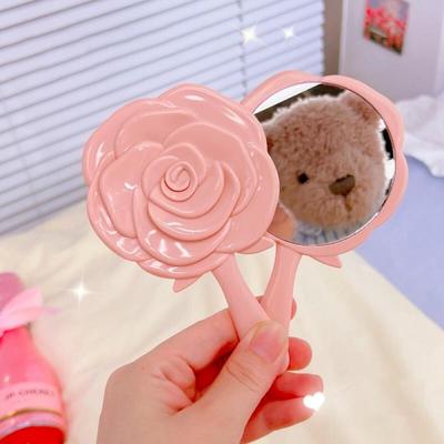 Rose Portable Rose Hand Mirror