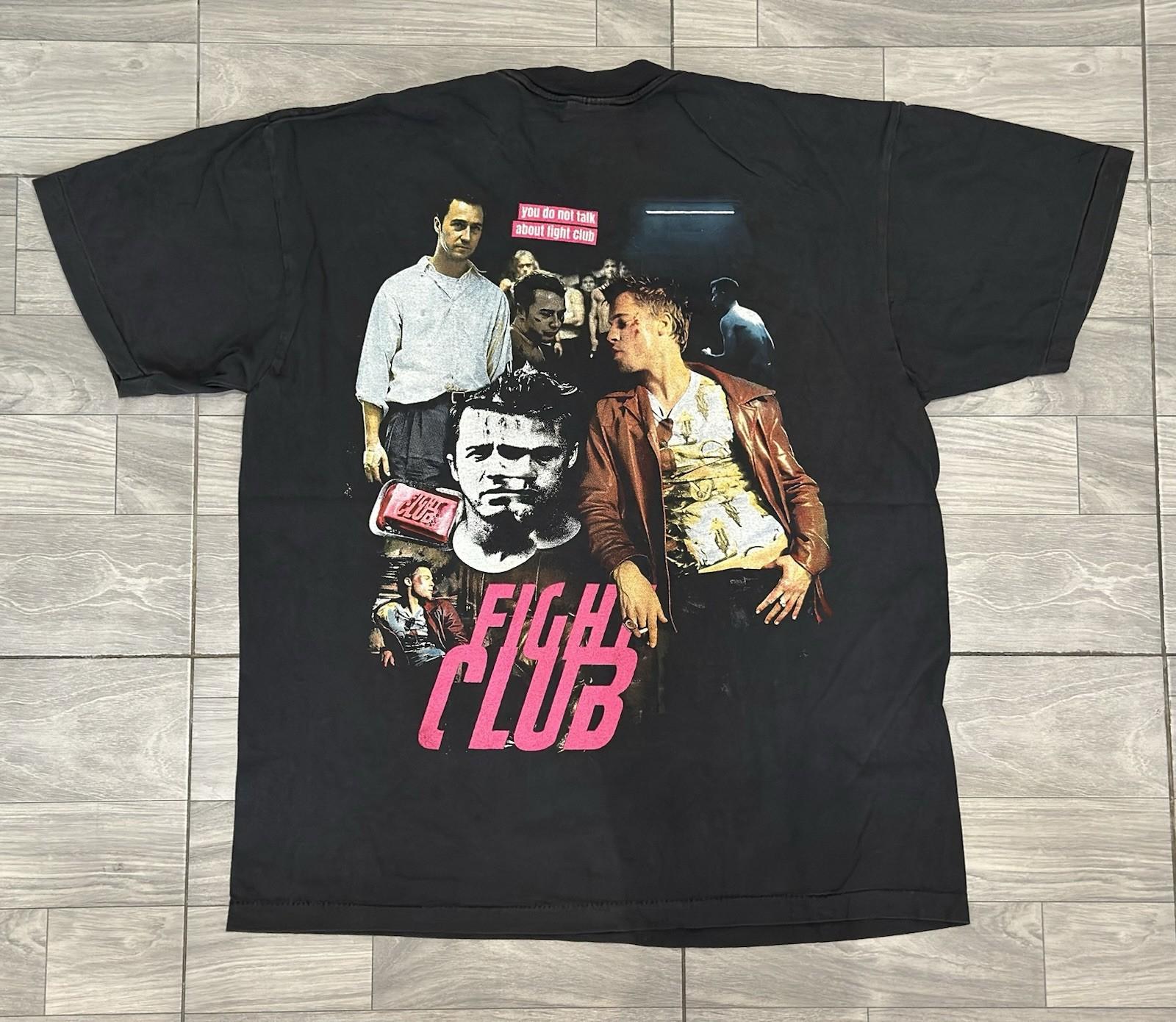 FIGHT CLUB vintage 1999 MOVIE t shirt DON’T TALK ABOUT FIGHT CLUB XL Unisex T-Shirt XXL
