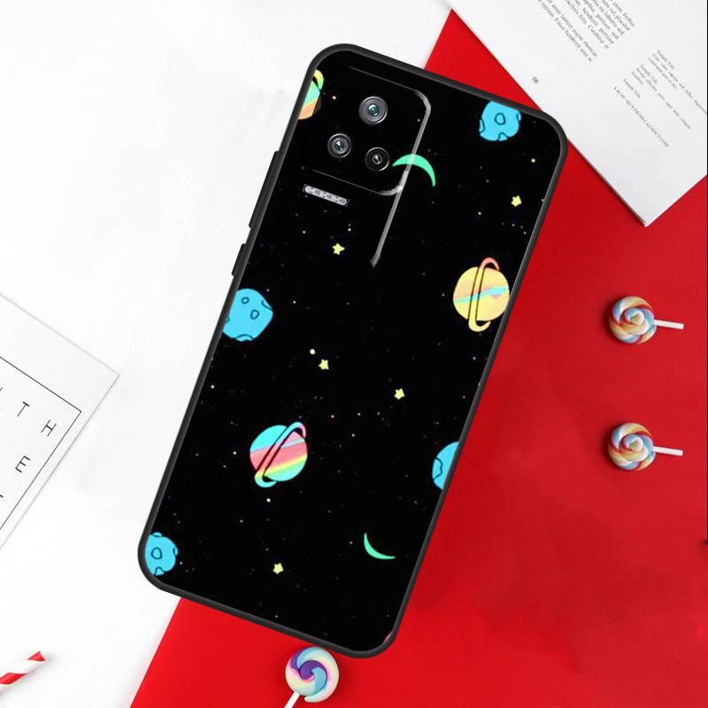 Black White Moon Space Astronaut Cover For Xiaomi 14T 11T 12T 13T Pro 13 14 15 Ultra POCO X7 Pro X3 X5 X6 F5 F6 M6 Pro Case