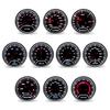 12V 52mm Racing Car Gauge 12V LED Smoke Len -1~0~2 BAR Turbo Boost Gauge Tachometer Water Temperature Meter Oil Pressure Gauge