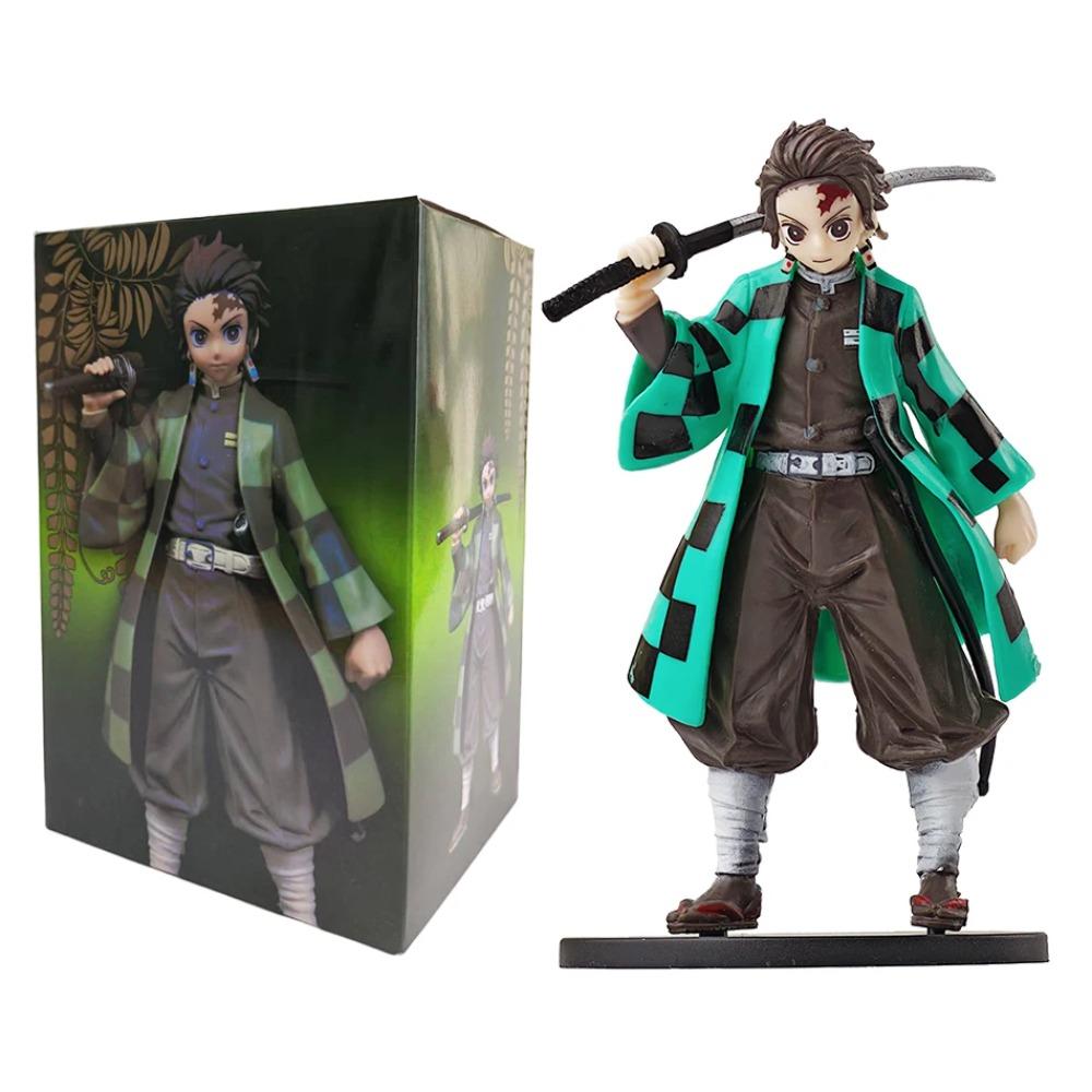 Figurine Anime Kamado Tanjirou Nezuko Demon Slayer Figurine Figurines d'Action Modèle PVC Jouets Figurine Zenitsu Inosuke Kimetsu No Yaiba